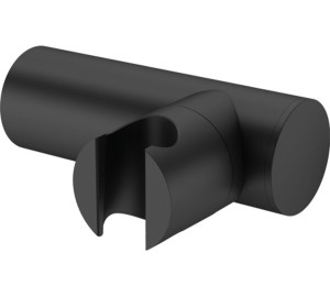 Soporte ducha cilíndrico Negro Kloe